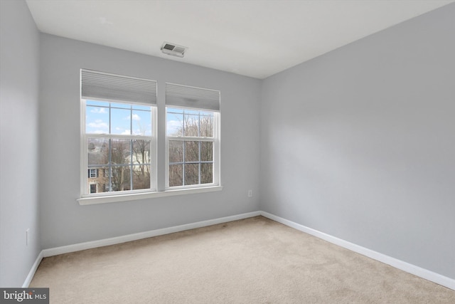 view of carpeted empty room