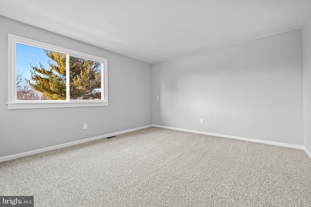 view of carpeted empty room