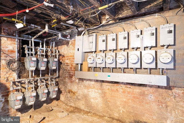 utility room featuring electric panel