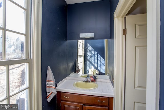 bathroom featuring vanity