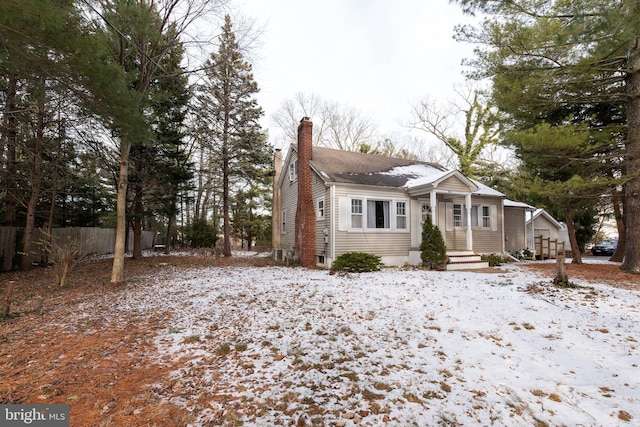 view of front of home