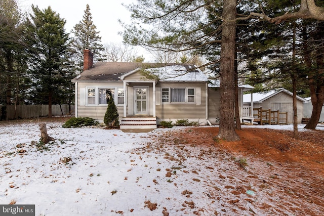 view of bungalow-style house