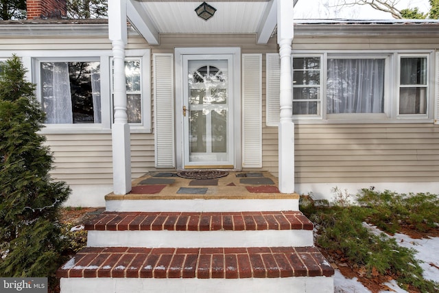 view of entrance to property