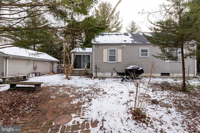 862 Bay Ave, Toms River, NJ 08753 - view of snow covered house