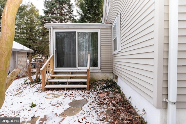 862 Bay Ave, Toms River, NJ 08753 - view of snow covered property entrance