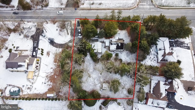 862 Bay Ave, Toms River, NJ 08753 - view of snowy aerial view