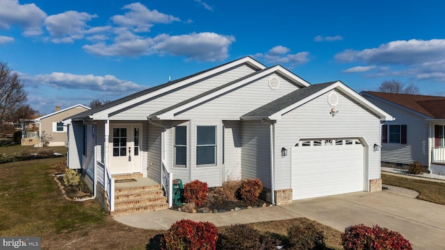 ranch-style house with a garage