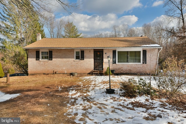 view of ranch-style home