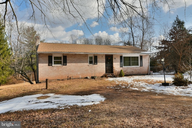 view of ranch-style home