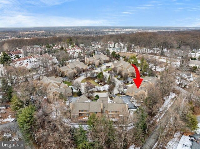 birds eye view of property