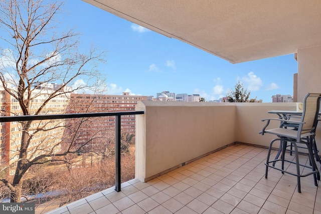 view of balcony