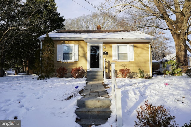 view of bungalow