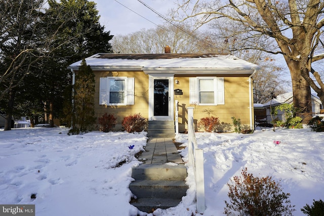 view of bungalow