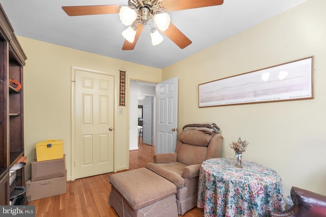 1113 Cameron Rd, Alexandria, VA 22308 - living area with a ceiling fan and wood finished floors