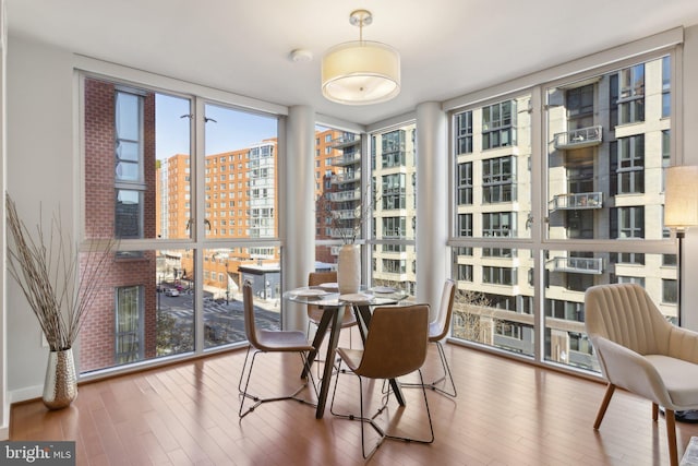 view of sunroom