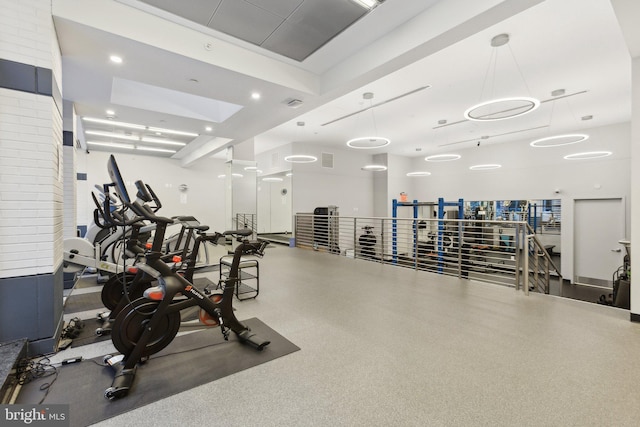 view of exercise room