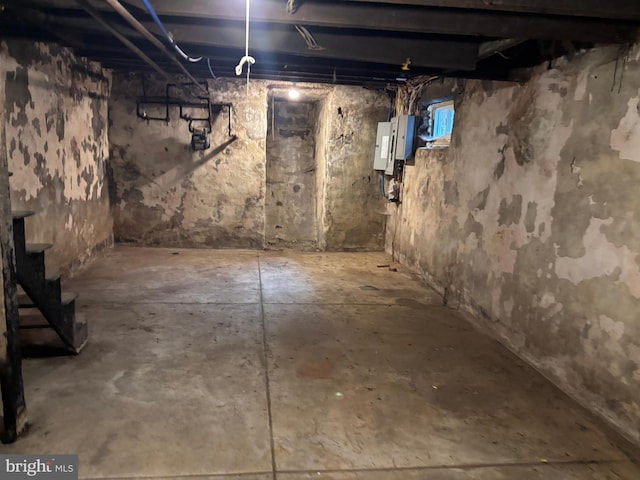 view of basement