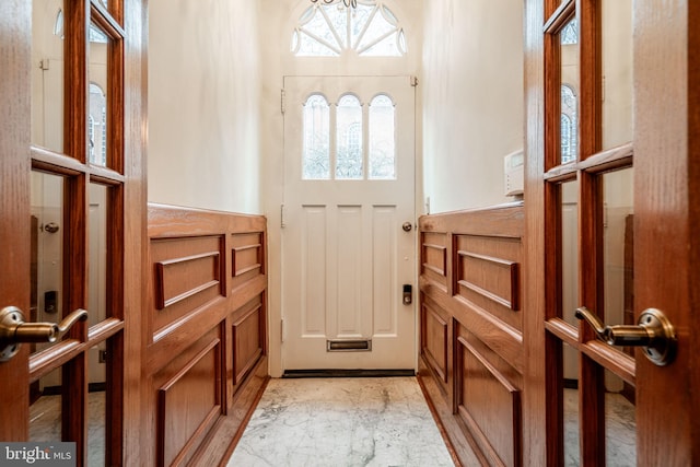 view of entrance foyer