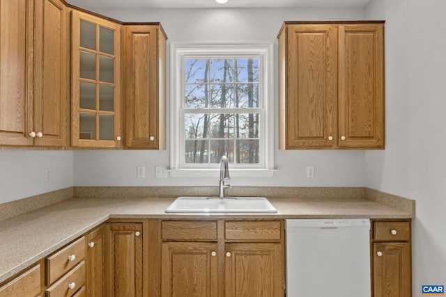 kitchen with dishwasher and sink