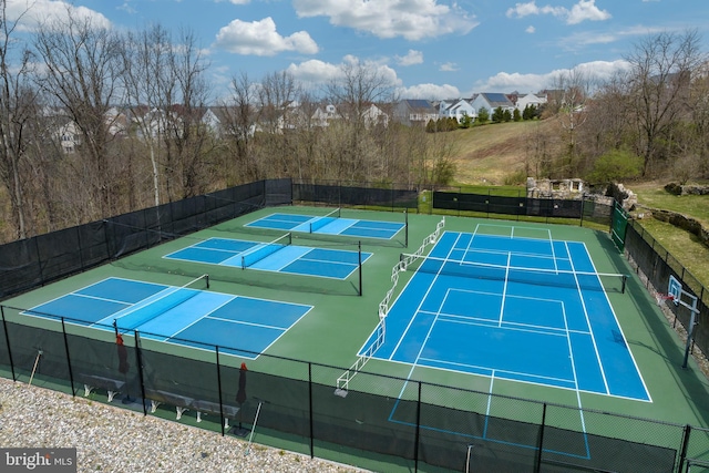 view of tennis court