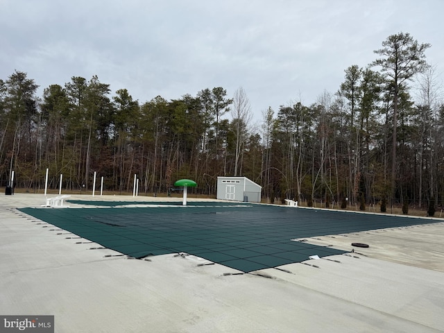 view of pool with a patio area