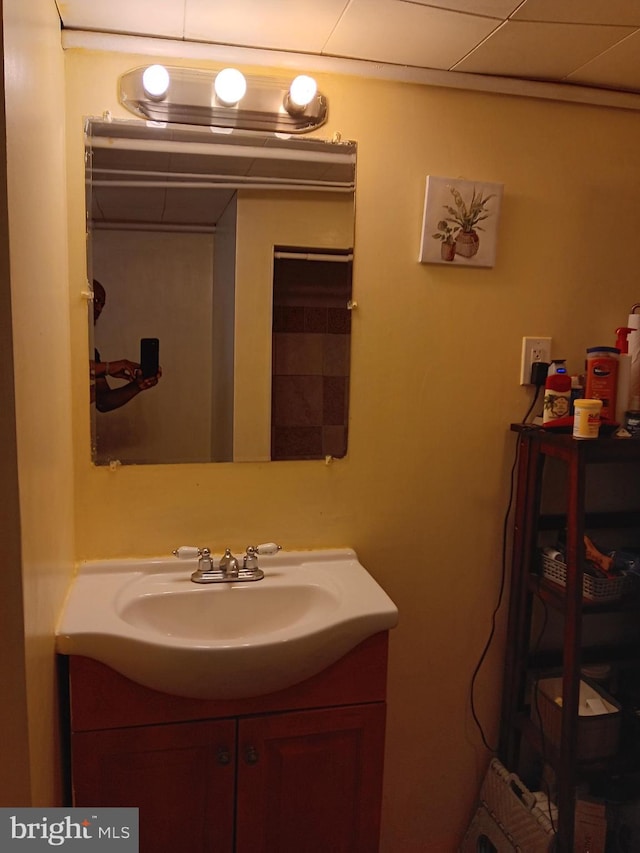 bathroom featuring vanity