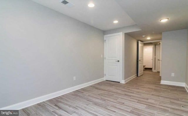 2312 Pierce St, Philadelphia, PA 19145 - unfurnished room with light wood-type flooring and recessed lighting