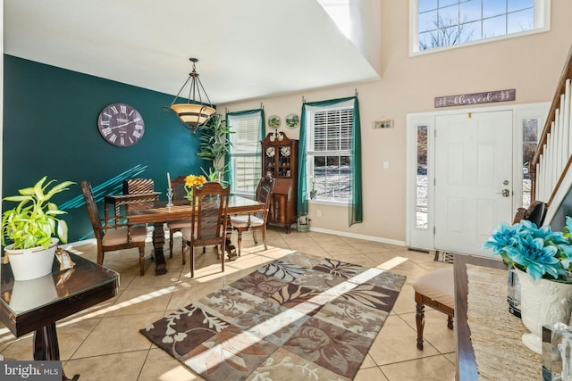 view of tiled entryway