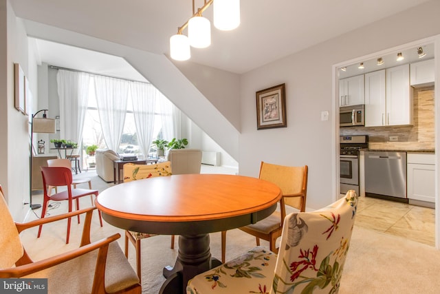 view of dining room