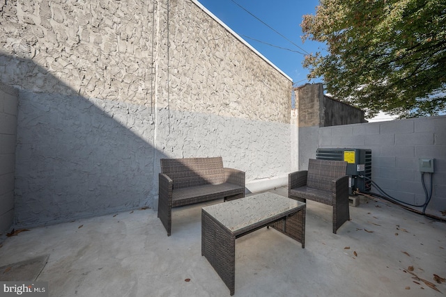 view of patio / terrace with cooling unit