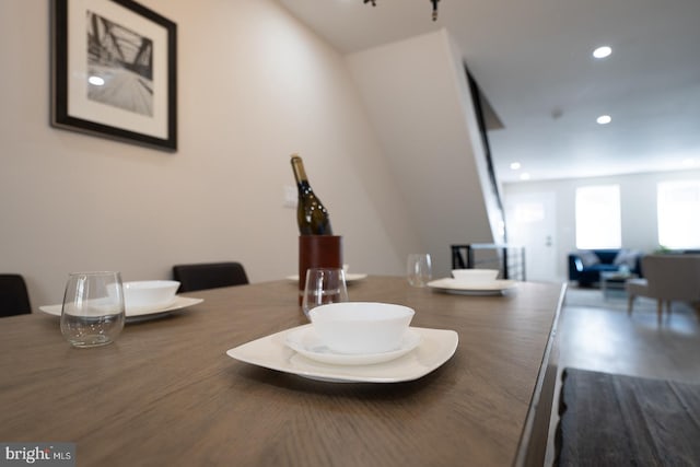 view of dining room