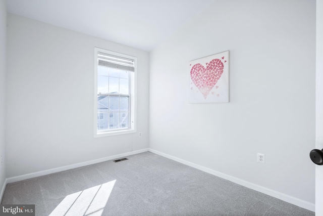 view of carpeted empty room