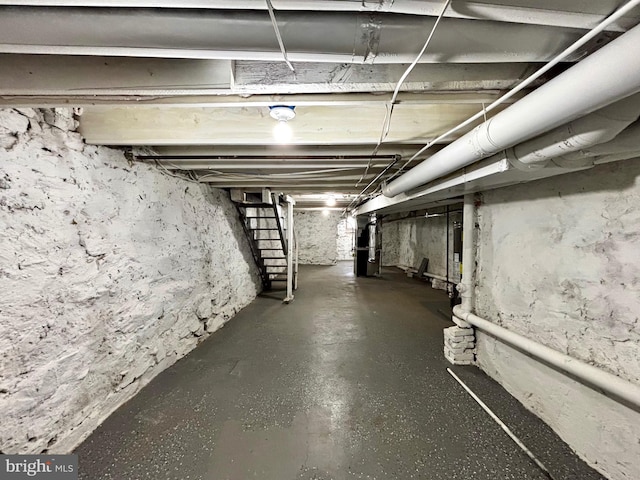 view of basement