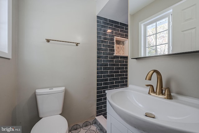 bathroom with toilet and sink