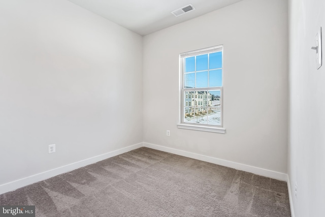 view of carpeted empty room