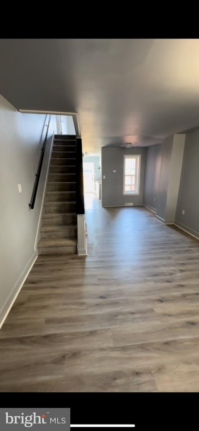 interior space featuring hardwood / wood-style flooring