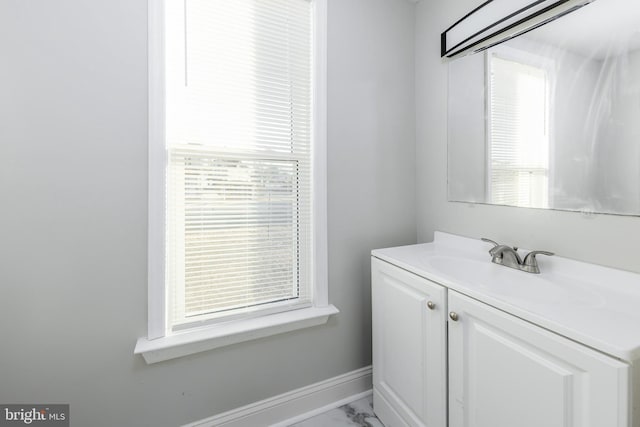 bathroom featuring vanity