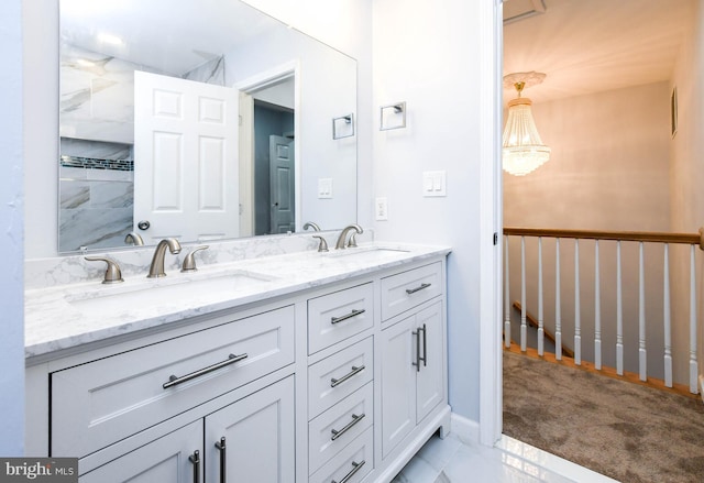 bathroom featuring vanity