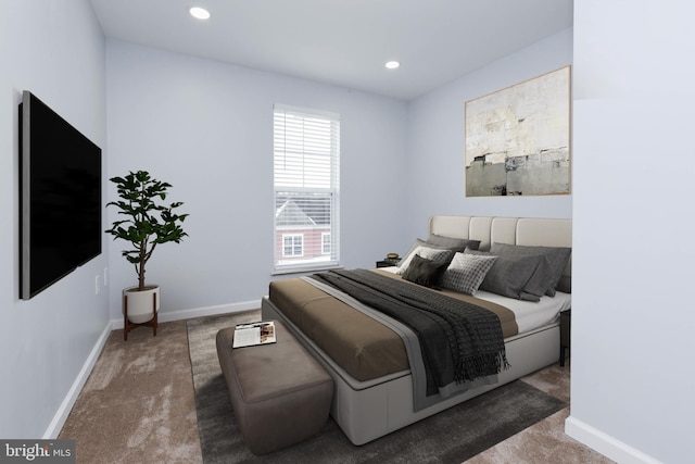 bedroom featuring carpet flooring