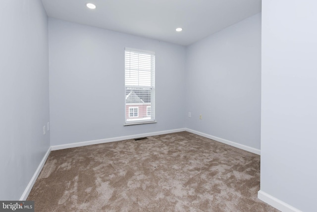 view of carpeted empty room