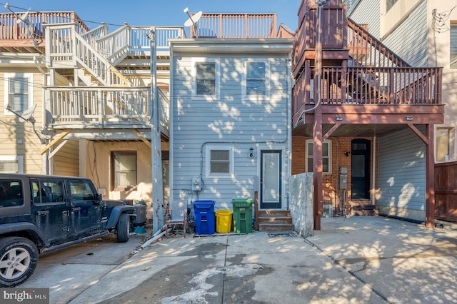 view of rear view of property