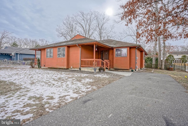 view of front of home