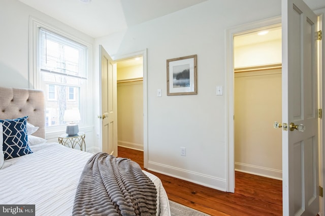 bedroom featuring wood-type flooring