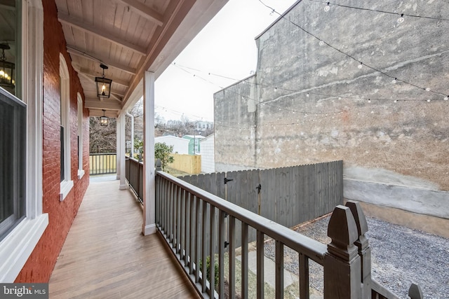 view of balcony