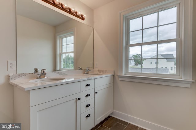 bathroom featuring vanity