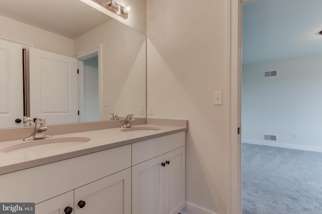 bathroom with vanity