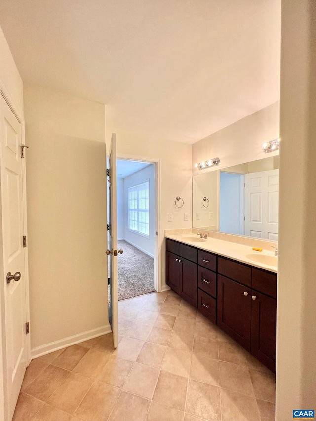 bathroom featuring vanity