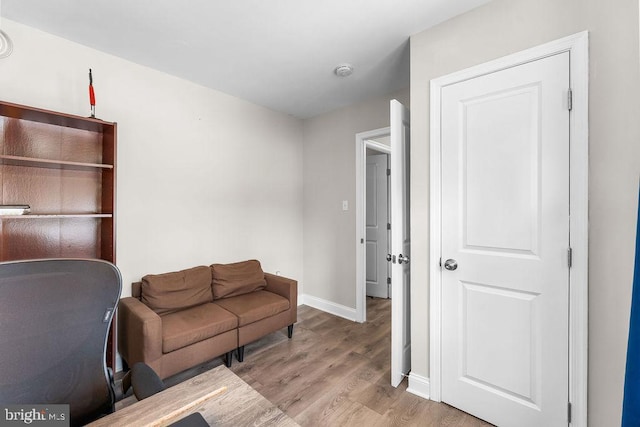 interior space with light wood-type flooring