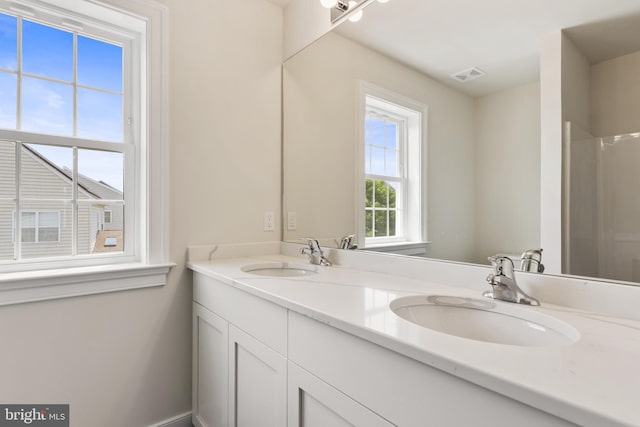 bathroom featuring vanity