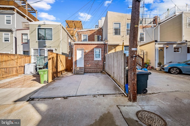 rear view of property with a patio area